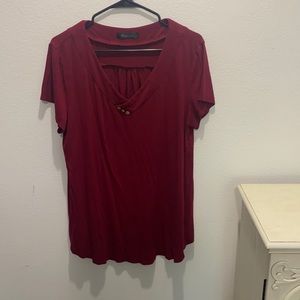 Vinmatto burgondy blouse xl